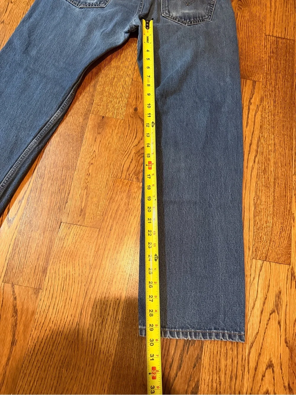 Levi's 505 Men's Straight Leg Denim Jeans in Faded Blue